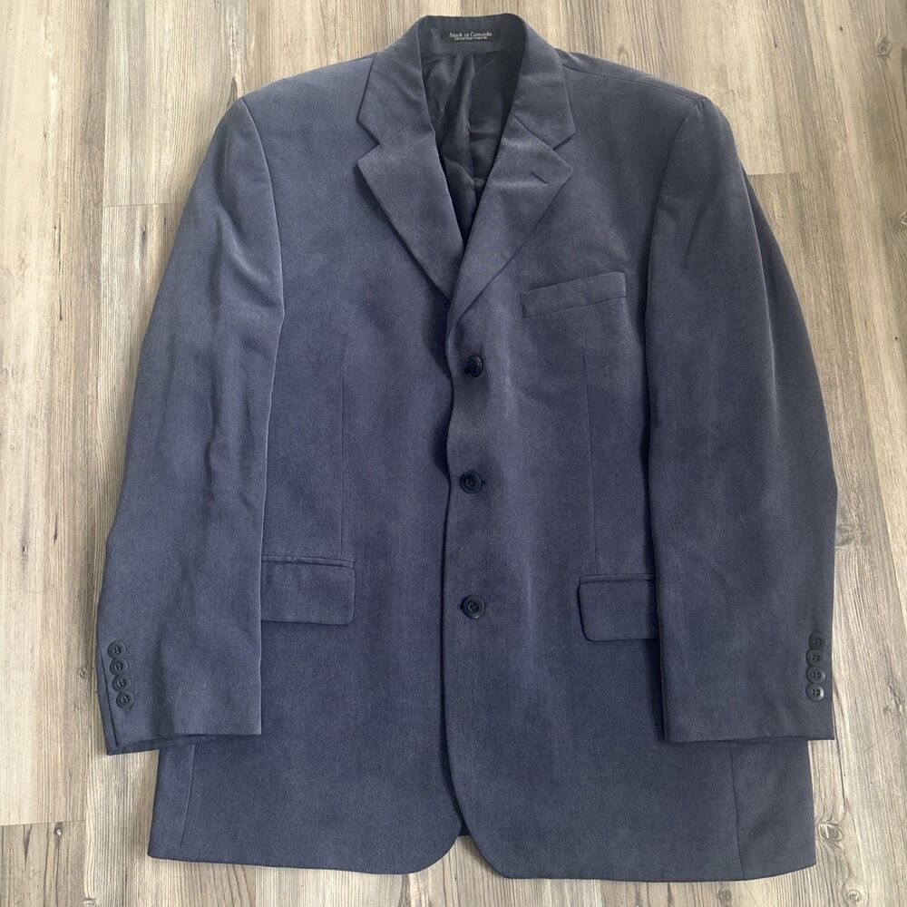 Men’s Blue Lord And Taylor 100% Tencel Preppy Professional Blazer Size 42R